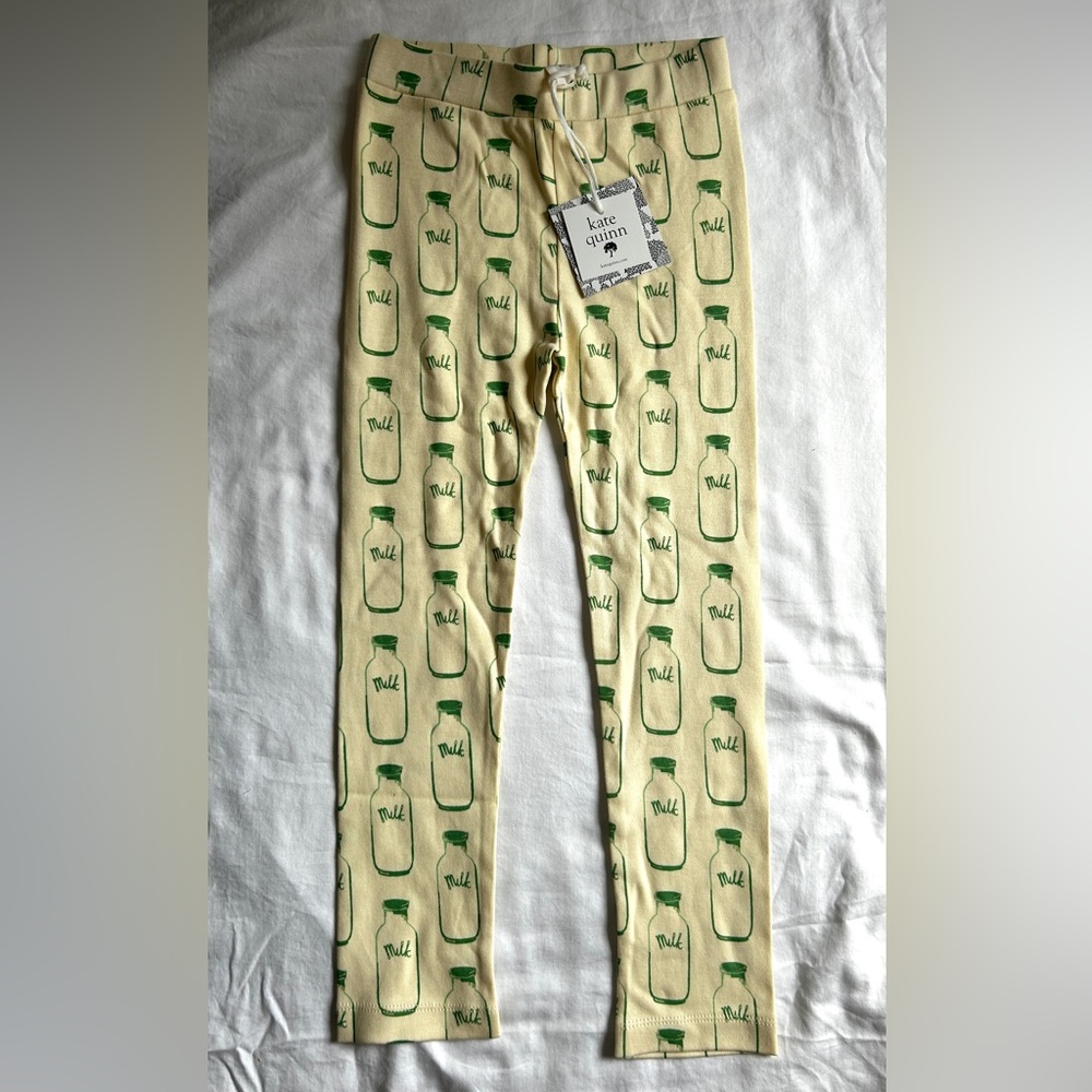 Kate Quinn Organics NWT Unisex Milk Leggings - size 6 🥛